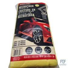 Kirkland Signature 713160 Ultra Plush Servietten, Mikrofaser, Gelb, 36 Stück