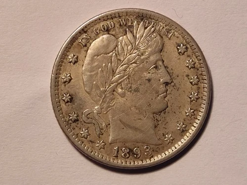 1893 Barber Quarter