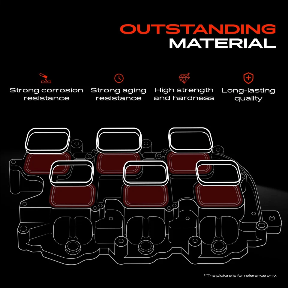 Engine Intake Manifold Gasket Set for Chevrolet Camaro 10-15 Corvette Caprice SS - Image 3 of 4
