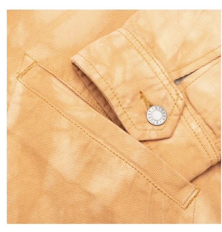 Chaqueta de camionero teñida de piel de oveja Stussy 'marrón' naranja Foto 4 de 4