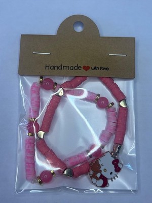 Kitty Sweetheart collection-Handmade bracelets for kids and teens