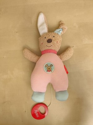 Sigikid Hase 39399 Spieluhr Musik 22cm Plüschtier Stofftier Frottee Rabbit rosa