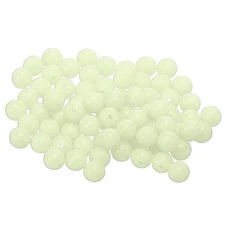 Fishing Beads Glow Soft Plastic Fish Rigs 7 mm (1000 Pack, Natural Color)