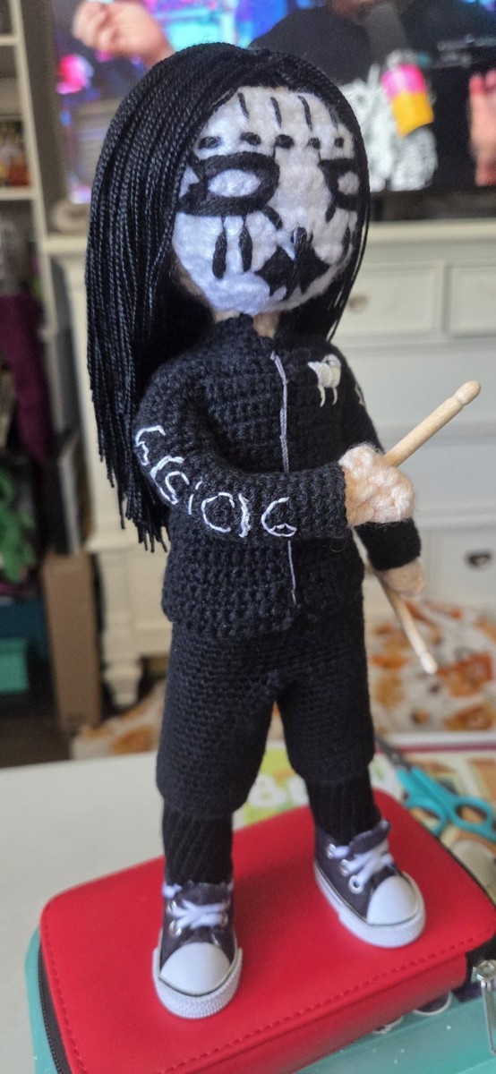 Joey Jordison Slipknot Posable Art Doll Crochet Yarn Rare | eBay