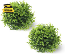 2 PCS Aquarium Plants Fish Tank Decorations, 3.5 Inch Artificial Plastic Plants