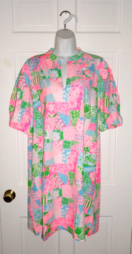 NWT LILLY PULITZER MULTI CRAZY QUILT CAREY DRESS XL