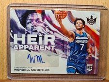 Wendell Moore Jr. #HA-WMJ #11/99 2022-23 Court Kings Heir Apparent Rookie J0129A