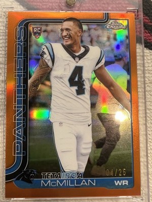 Topps 2025 Chrome Tetairoa McMillan  Variation NUMBER MATCH 4/25 Serial /25 #326