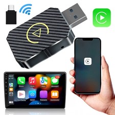 2-in-1 Wireless CarPlay Adapter  Android Auto Wireless Adapter, Plug  Play