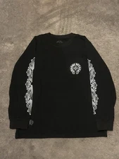 Chrome Hearts Black Long Sleeve Pocket T-Shirt Size Medium