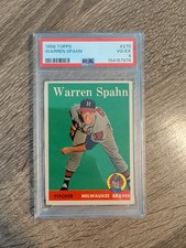 Topps 1958 Warren Spahn #270 Milwaukee Braves PSA 4