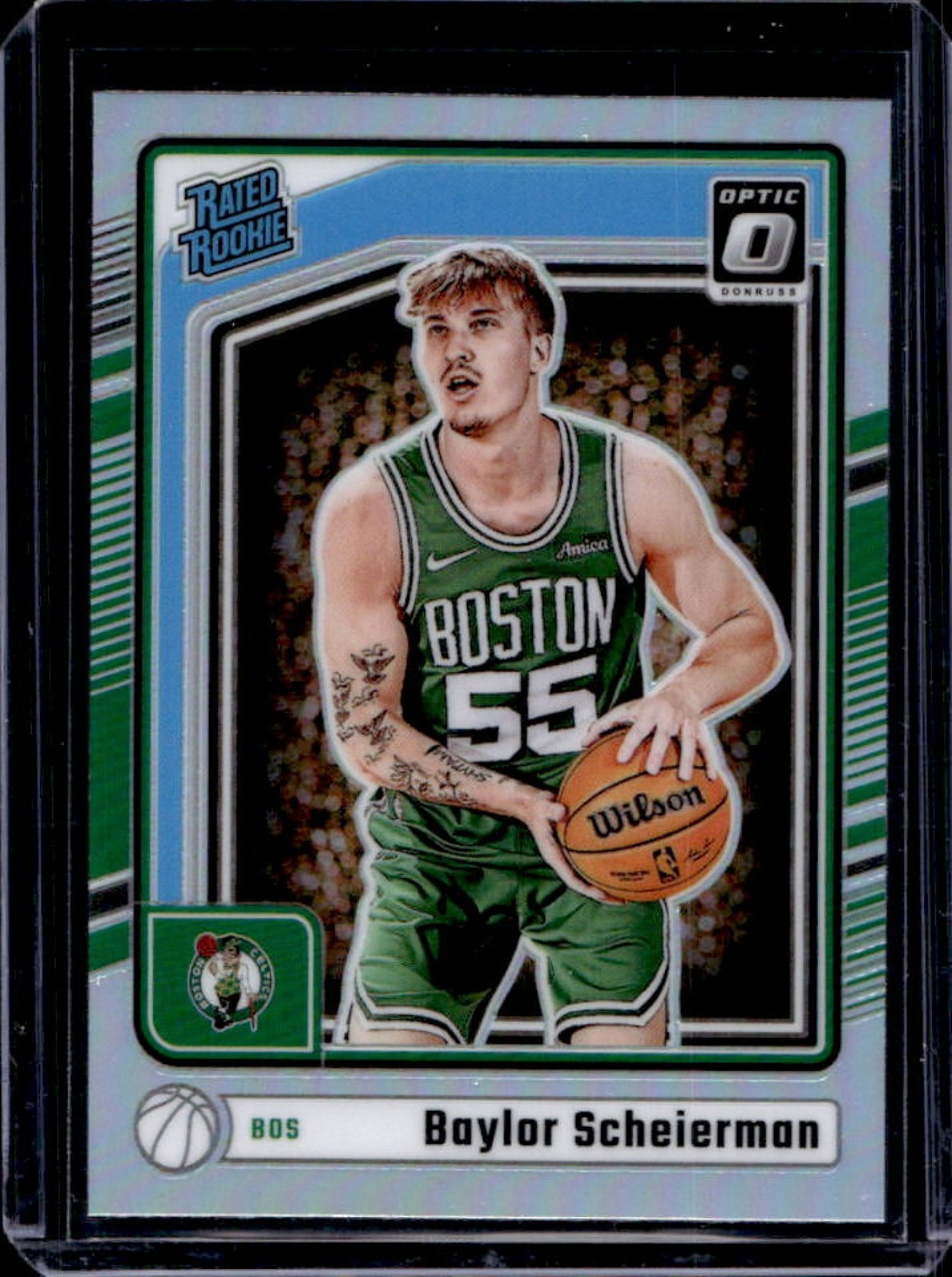 2024-25 Donruss Optic Baylor Scheierman Holo Rookie RC #263 Celtics