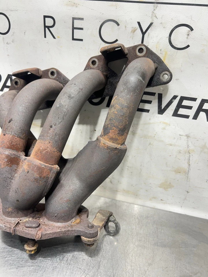 Cabezal colector de escape Honda Civic EX 1999-2000 doble salida usado OEM Foto 3 de 4