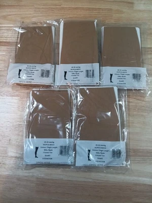5 Pair Carolon Compression Stockings mmHg 20-30 Size 3 Closed Toe Thigh Length - Image 1 of 4