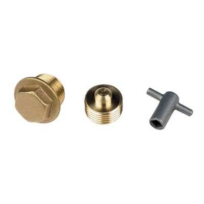 1 x Messing Heizkörperstecker & Entlüfter Set zur Verwendung an allen Heizkörpern