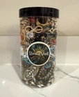 Gold Tone 2.12 lb Mystery Jewelry Jar – Wearable Vintage & Modern Costume