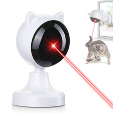 Automatic Cat Laser Toy Interactive White for Indoor Cats Kittens Dogs