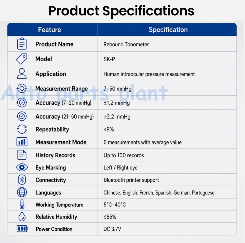Arrival Portable Rebound Tonometer High Precision Eye Device High quality