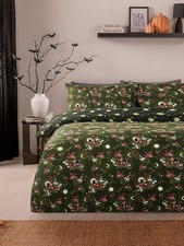 Black Moonlight Cats Reversible Duvet Set