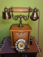 Telefono Fisso Telcer vintage in legno