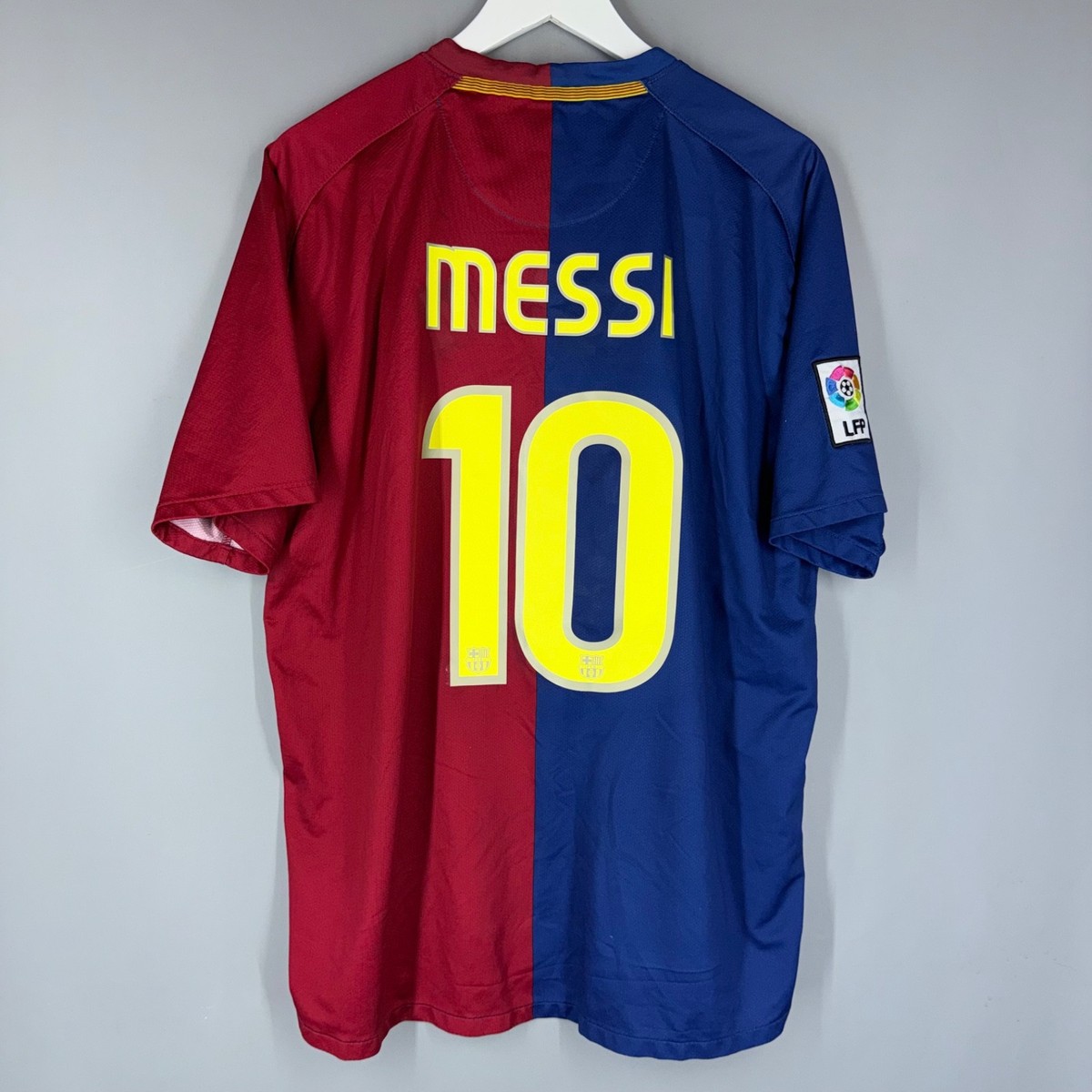 FC BARCELONA SPAIN 2008 2009 HOME FOOTBALL SHIRT JERSEY NIKE 10