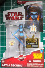 Star Wars The Clone Wars Aayla Secura Figure  3.75  CW40 Hasbro MOC