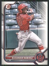 2022 Bowman Prospects #BP-38 Alexander Ramirez Los Angeles Angels 48751