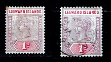 Îles Sous-le-Vent 1890 Victoria 1d SG# 2 x2