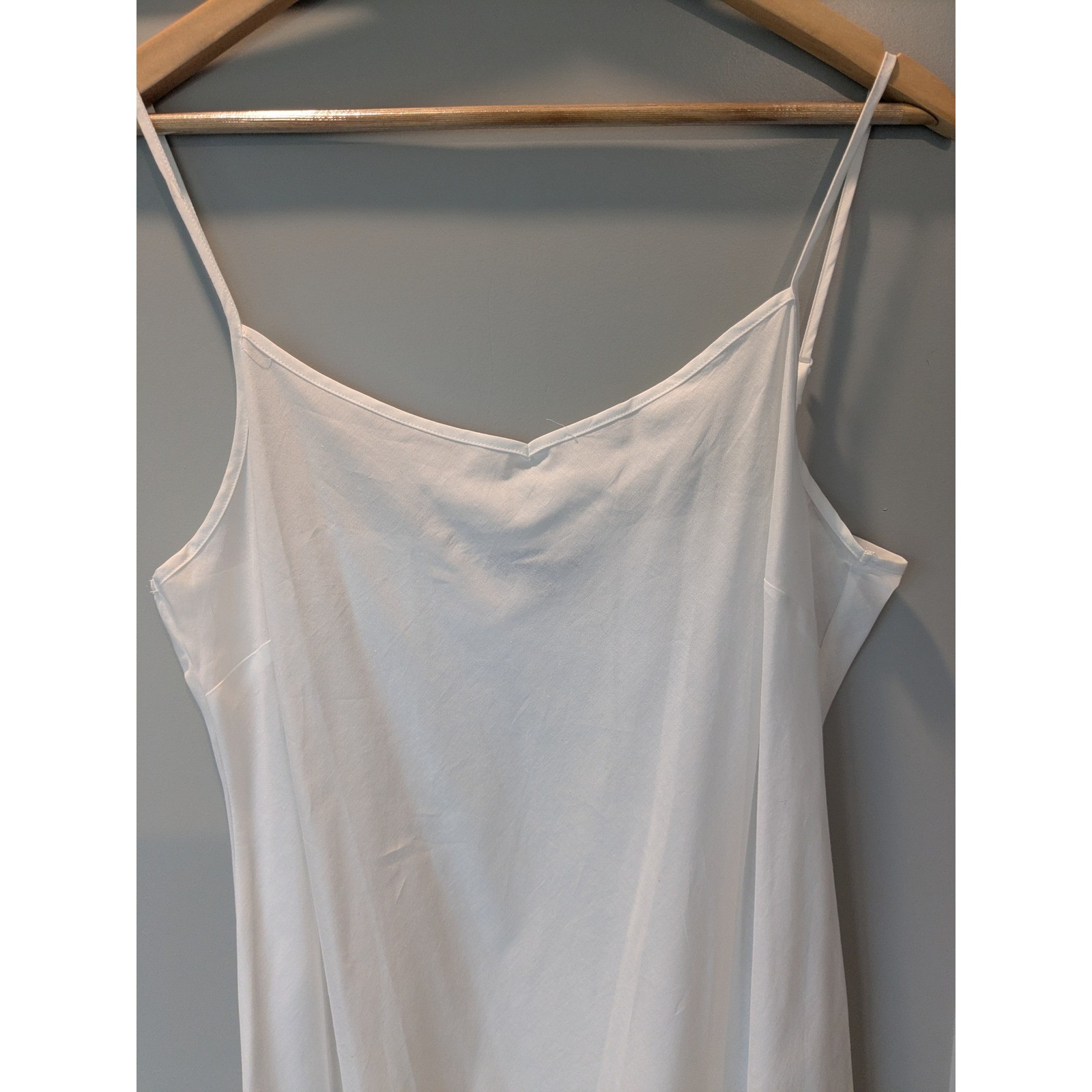 Brooks Brothers White Cotton Slip Nightgown Size 4 Sleeveless thumbnail 2