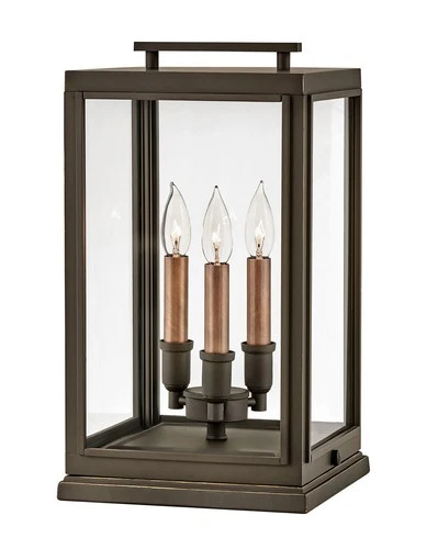 Hinkley Lighting 2917-LL Sutcliffe 3 Light 18" Tall Outdoor Pier - Bronze - Picture 1 of 4