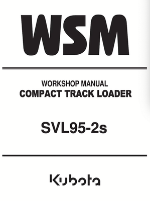 #ad #ad Kubota WSM SVL95 2S 2018 Service Manual $44.46