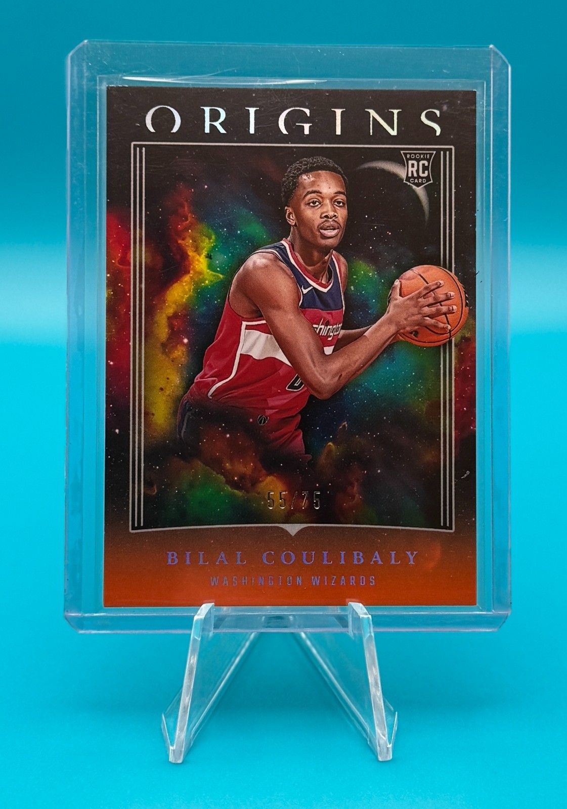 2023-24 Panini Origins Bilal Coulibaly Orange 55/75 #70 (RC)