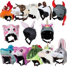 Hoxyheads Skihelm-Überzug Skihelm-Ohren Plüsch Tiere