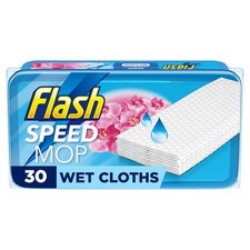 Flash Speedmop Wet Mop Cleaner Wipes 30 Refills for Wood & Tile Floors