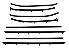 JEGS 95134 Complete Window Guide Felt Kit 1968 Chevrolet Chevelle 2 Door Coupe/H