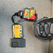 Olympus Stylus Tough 6000 10MP Orange Waterproof Camera w/ Charger Cases
