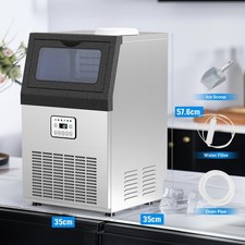 32kg/24H Commercial Ice Maker 175W Ice Cube Machine for Restaurant Bar Cafe Club