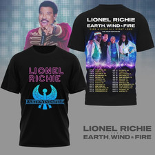 Lionel Richie Earth, Wind & Fire The Tour Continues AOP 3D T-Shirt PA937
