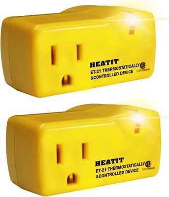 ET-21 2-Piece Set Freeze Thermostatically Controlled Outlet On at 38F /Off at...