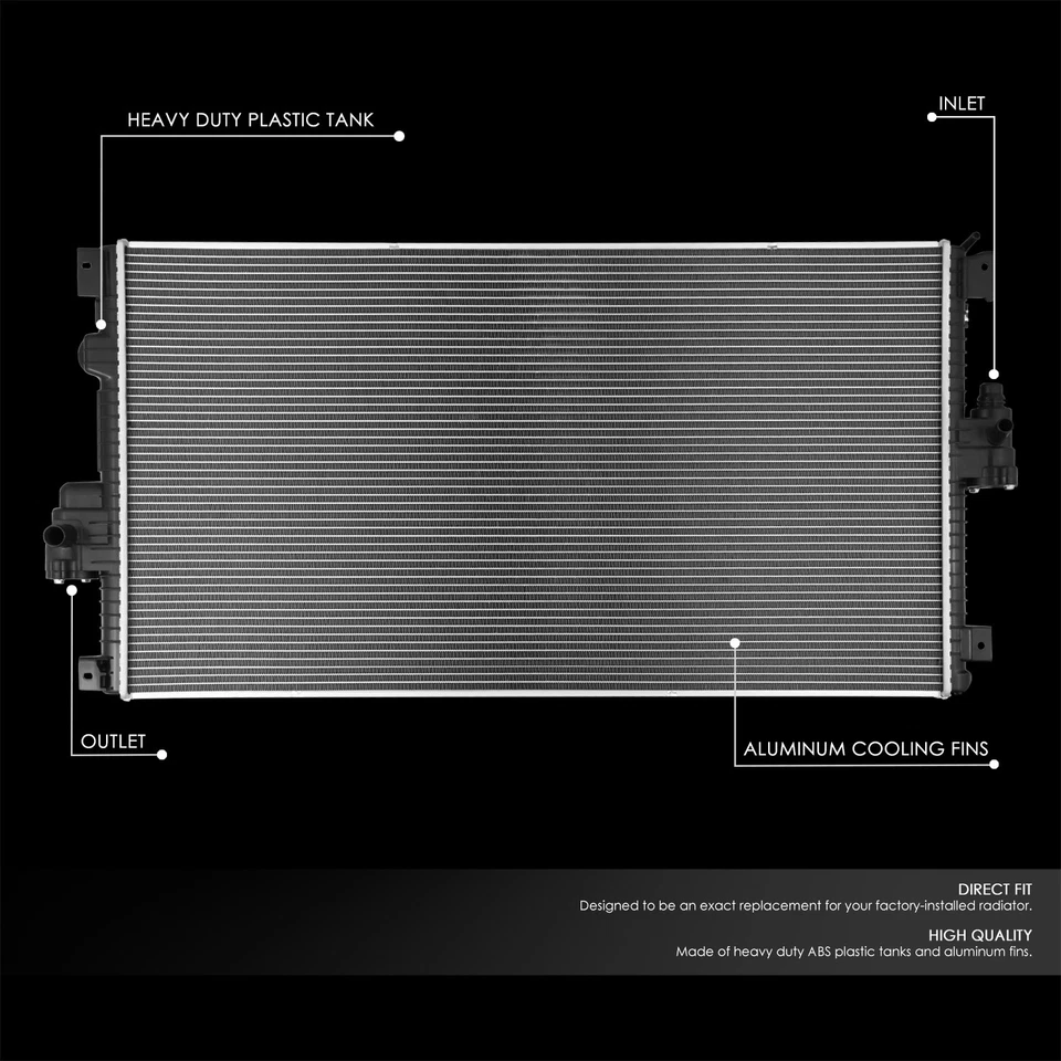 PARA 11-16 FORD F250-F550 SUPER DUTY 6.7L V8 NÚCLEO ALUMINIO RADIADOR DPI 13339 Foto 2 de 4