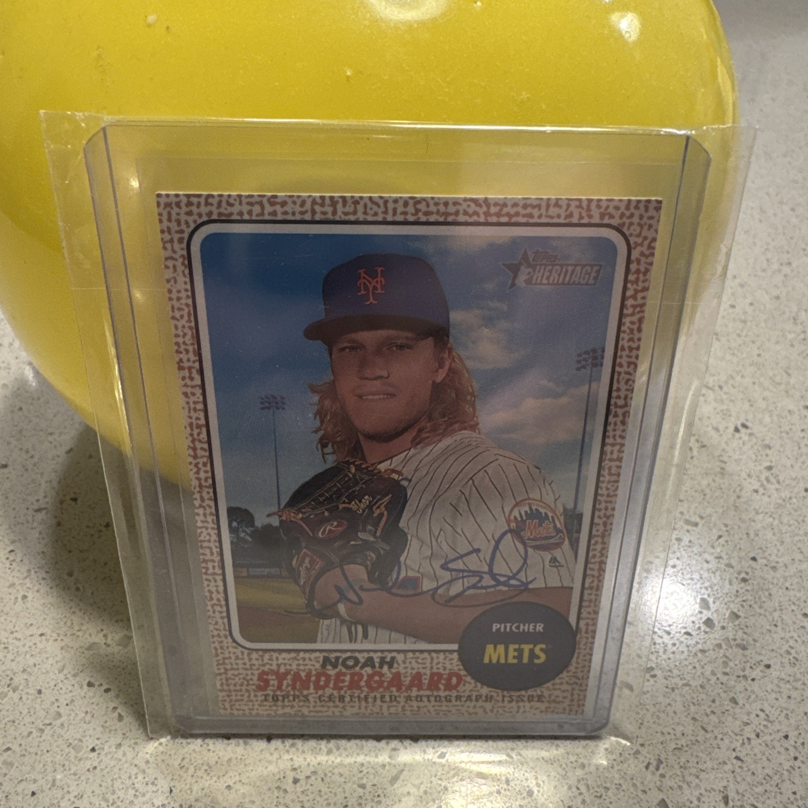 2017 Topps Heritage Real One Auto Noah Syndergaard #ROA-NS Auto B