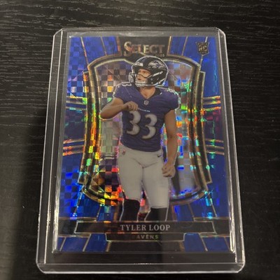 2025 Panini Select Tyler Loop RC Blue Checker /175 Prizm Rookie Premier Sp Raven