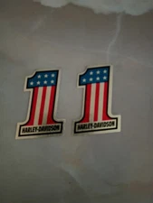 Vintage HARLEY DAVIDSON MOTOR CYCLE Kodak Decal Helmet Mirror Sticker #1