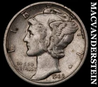 1938-D Mercury Dime- Silver- Scarce Better Date No Reserve #J2459