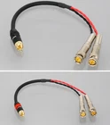 RCA Phono Male to Y-split BNC Male Audio Low Noise Cable For Quant-asylum Tester