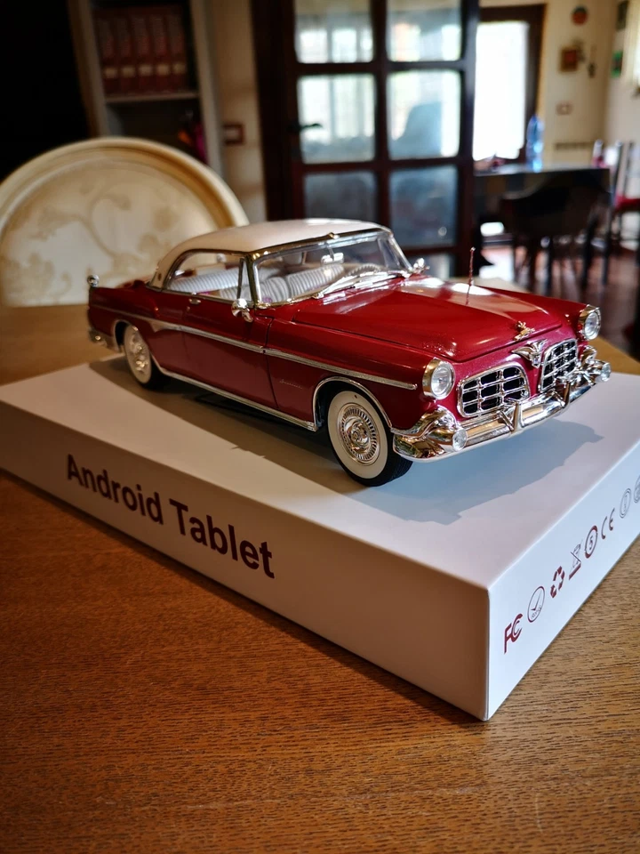 modellini auto 1 18 Chrysler Imperial Hard Tip Granate-bianco Del 1955  - Immagine 4 di 4