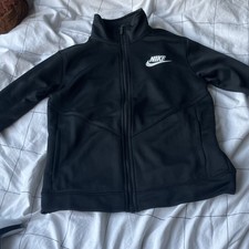 Nike Boys Black Full Zip Track Jacket Standard Fit Size M (137-147cm)