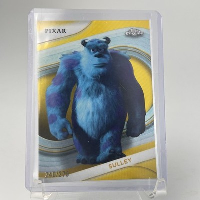 2025 Topps Chrome Disney #5 Sulley Yellow Refractor /275- Monsters