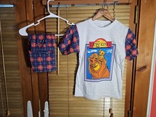 Vintage 90s Disney Lion King Movie Promo 2 Pc Set Outfit Tee Shorts Kids Youth 2