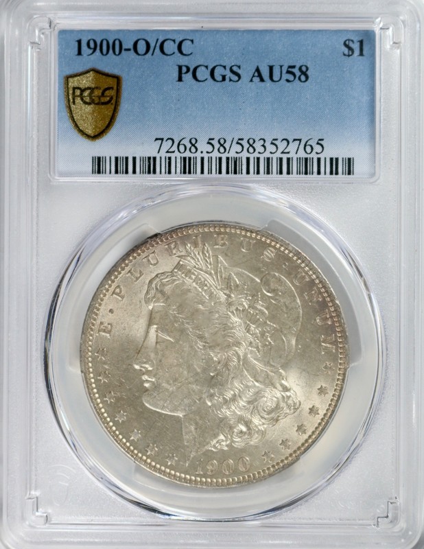 1900-O/CC Morgan Dollar PCGS AU58